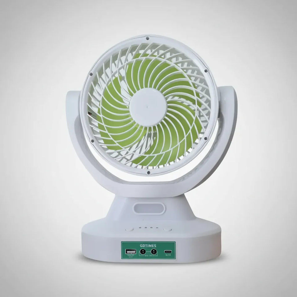 Ventilador Solar Recargable de 9 Pulgadas
