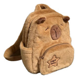 Mochila Capibara Afelpada Kawaii