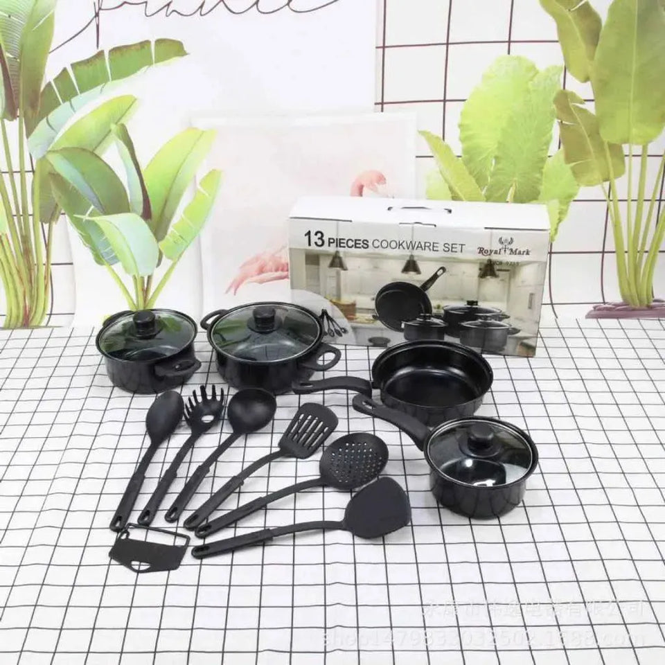 Juego De Ollas Y Utensilios 13 Piezas