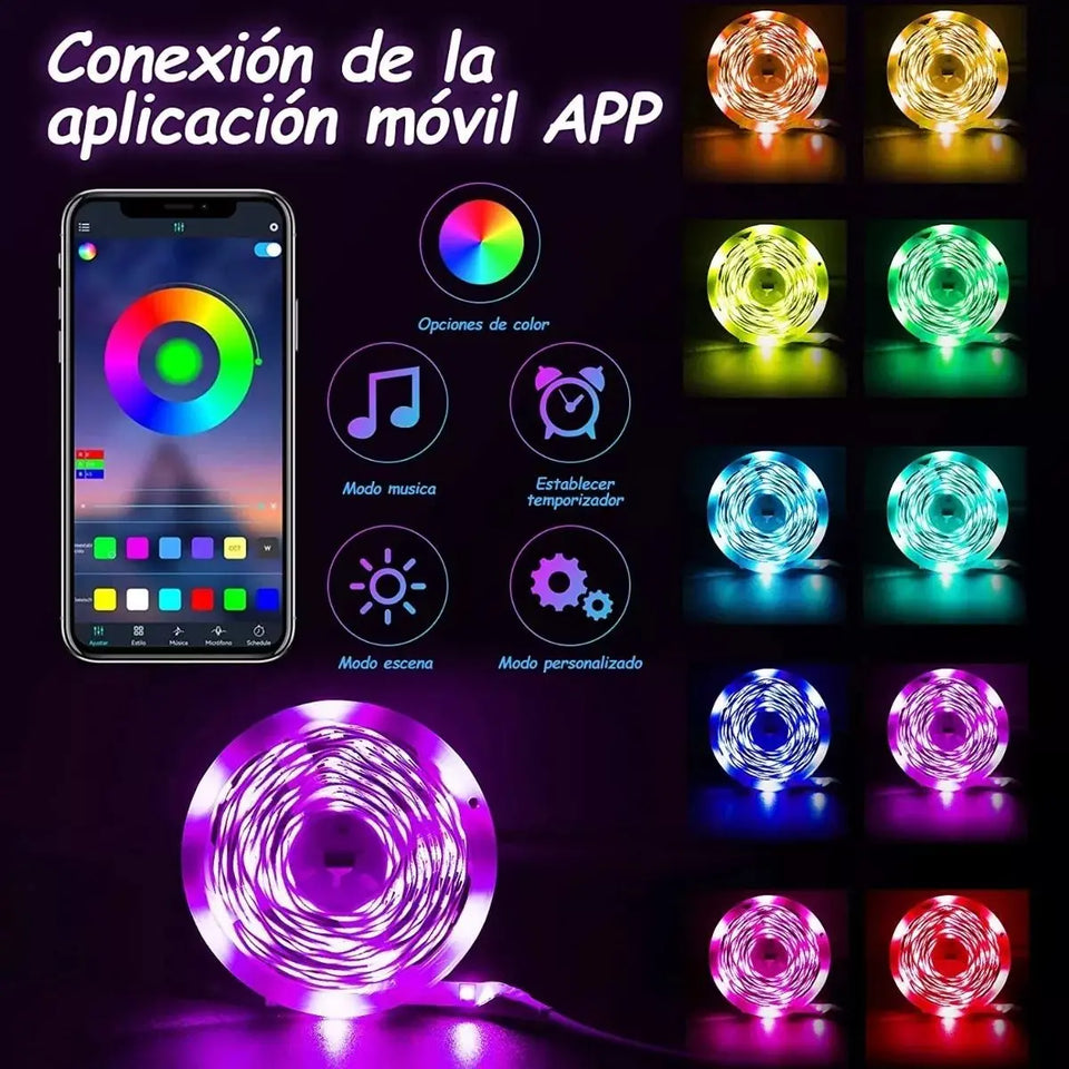 Cinta LED RGB Inteligente 10 Metros
