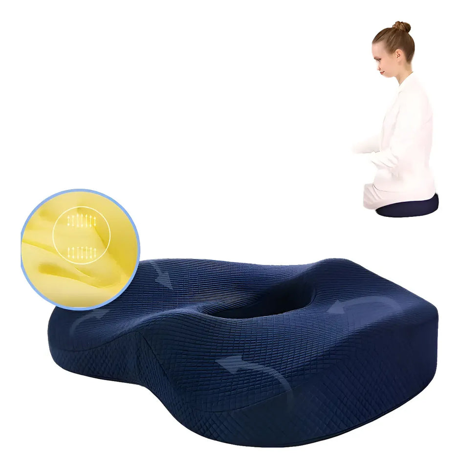 Cojín Ortopédico Ergonómico para Oficina, Auto y Hogar