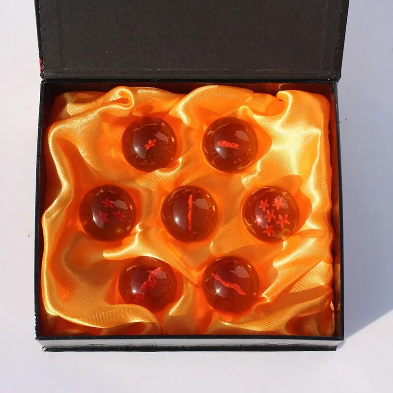 Set de 7 Esferas del Dragón Dragon Ball Z de Cristal con Estuche Premium