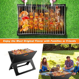 Parrilla Portátil Plegable de Carbón Premium en Acero Inoxidable