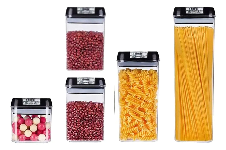 RECIPIENTES ORGANIZADORES PARA GRANOS Y CEREALES – SET X5