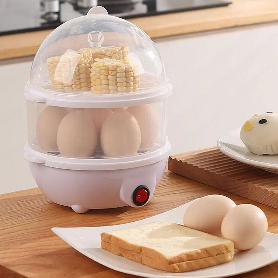 Hervidor Eléctrico de Huevos 2 Niveles para 14 Huevos