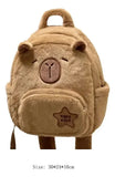 Mochila Capibara Afelpada Kawaii