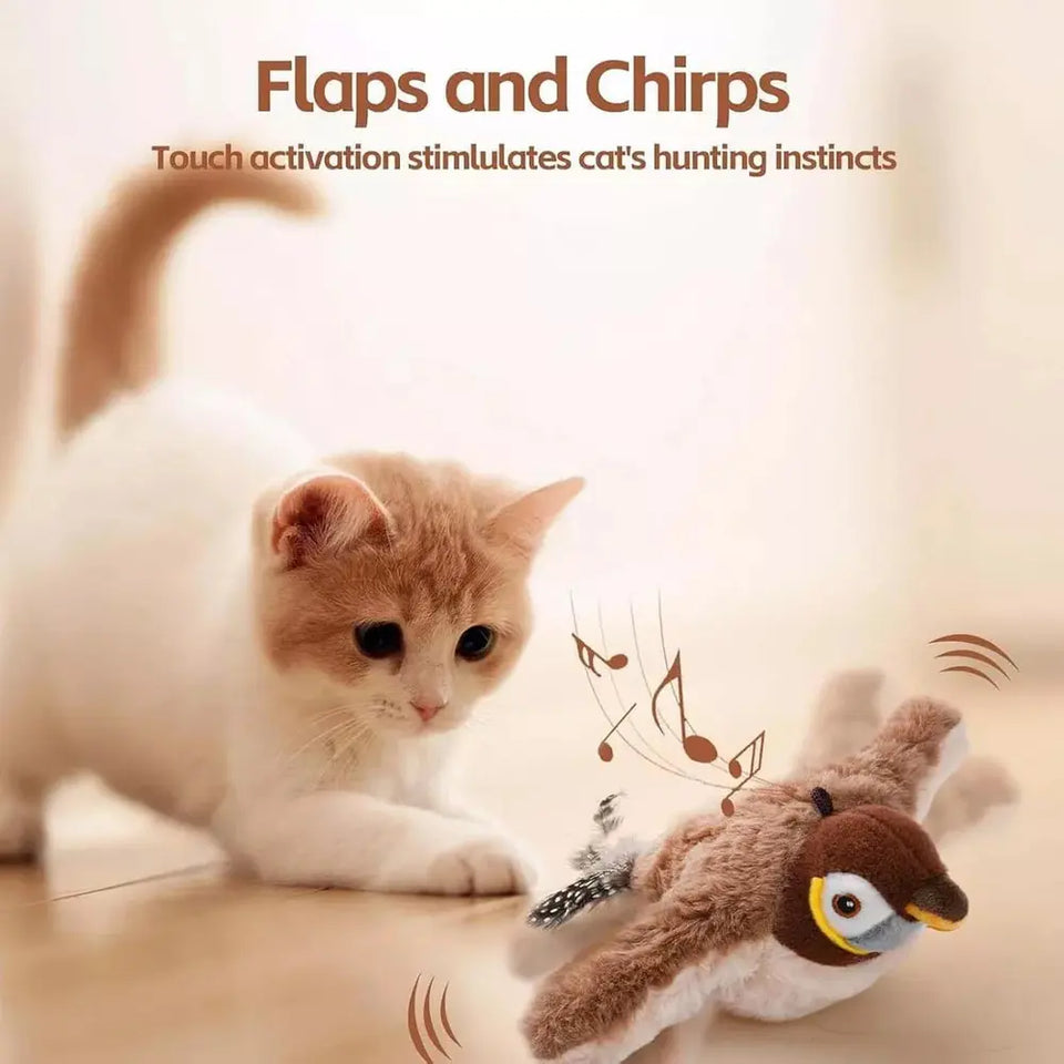 Juguete Interactivo de Pájaro Electrónico para Gatos
