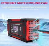 Cargador de Batería Automotriz Inteligente 12V con Pantalla LCD
