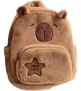 Mochila Capibara Afelpada Kawaii