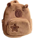 Mochila Capibara Afelpada Kawaii