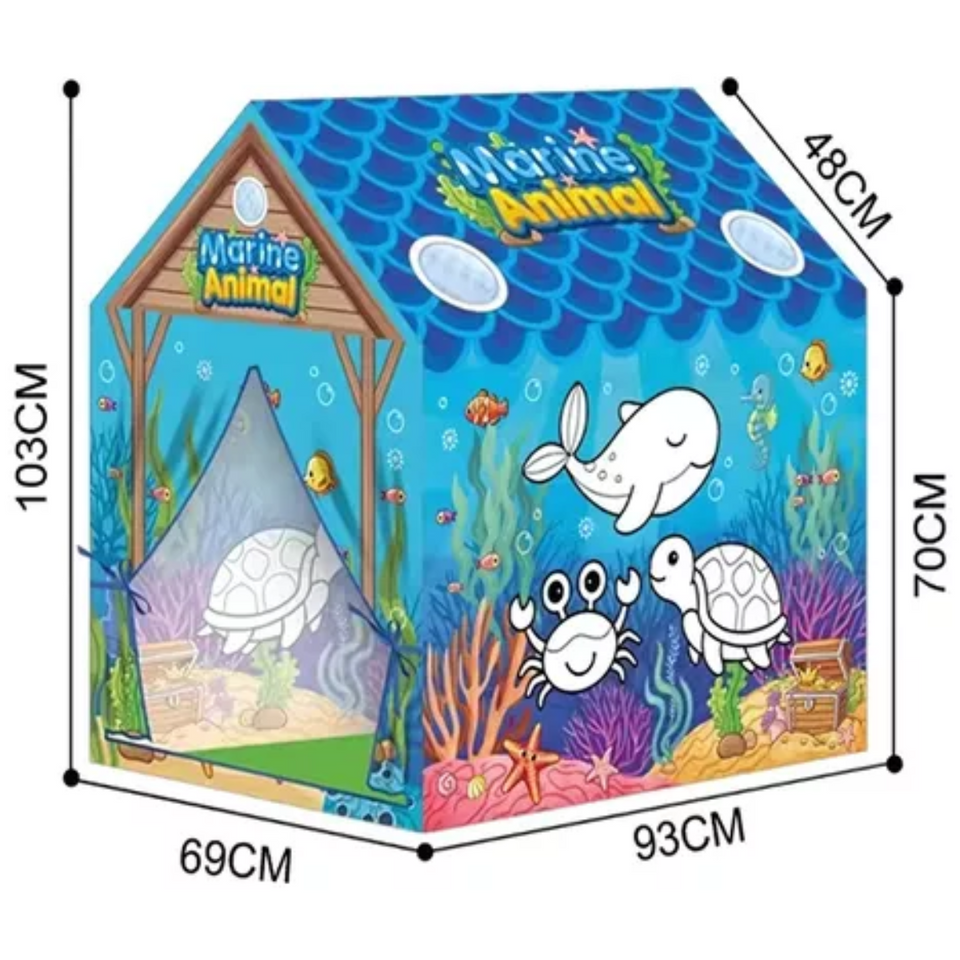 Carpa Coloreable Animales Para Jugar