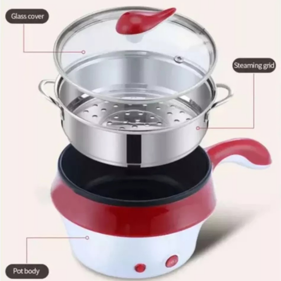 Mini Olla Electrica Coccion Vapor 2 En 1