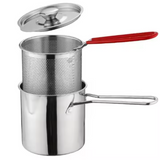 Olla Para Freir Con Colador Y Pinzas