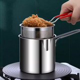 Olla Para Freir Con Colador Y Pinzas