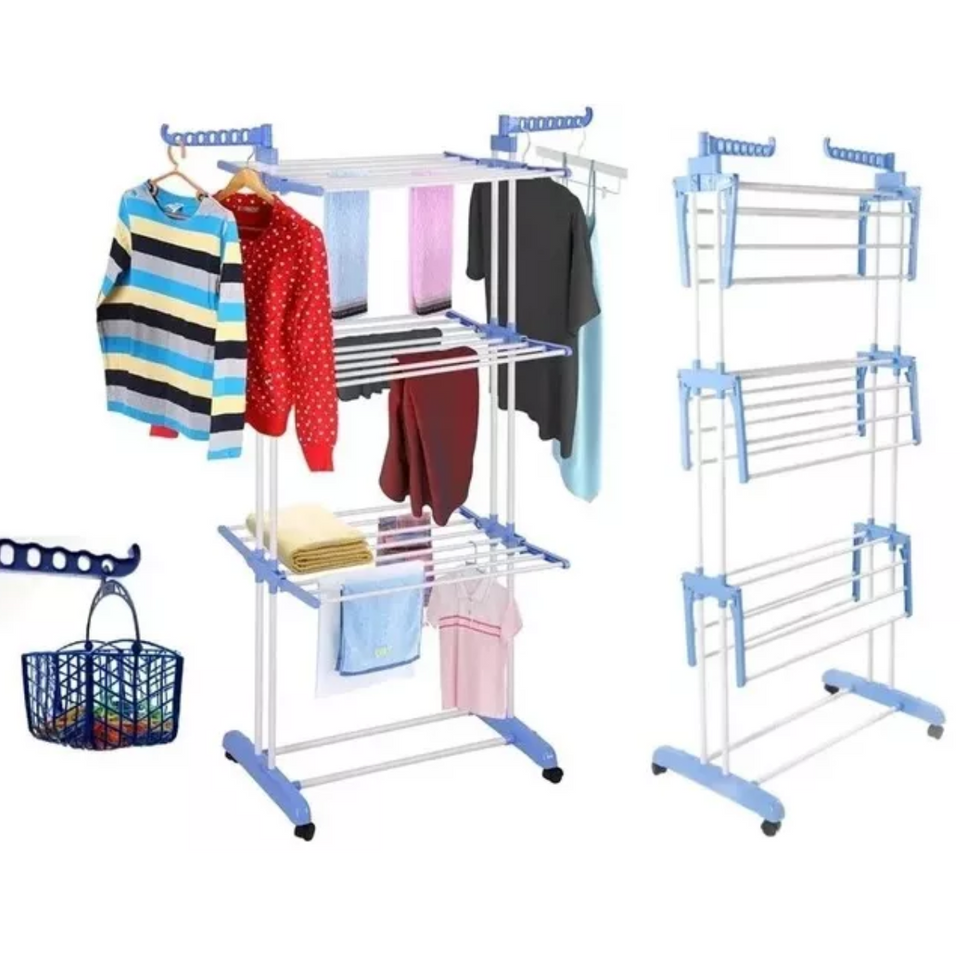 Tendedero De Ropa 3 Niveles Plegable