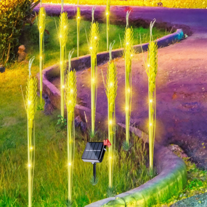 Luces Espiga De Trigo Jardin Solar X10u