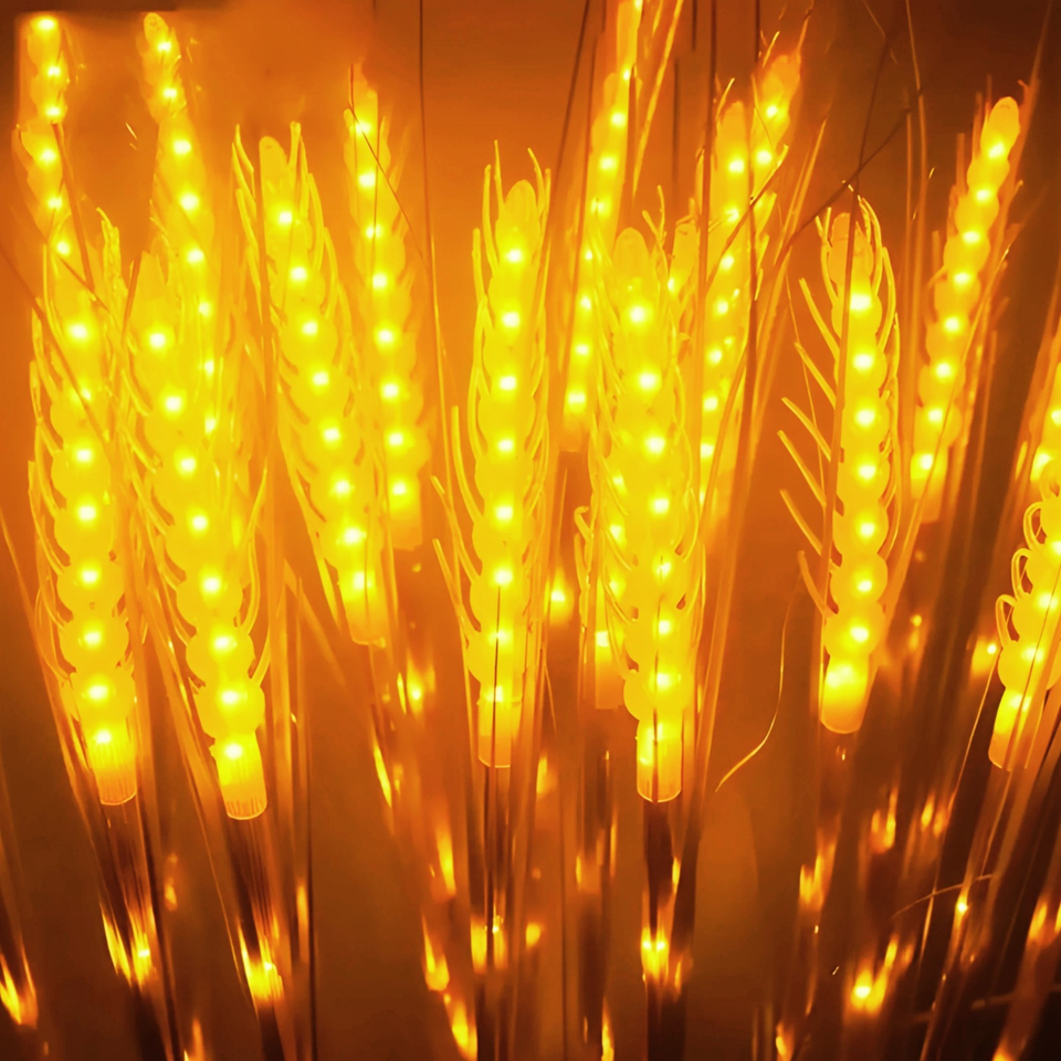 Luces Espiga De Trigo Jardin Solar X10u