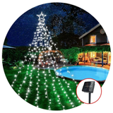 Estrella Punta De Arbol Cascada Solar Led