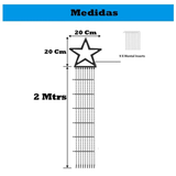 Estrella Punta De Arbol Cascada Solar Led