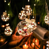 Bolas De Navidad Con Luces Y Figuras X10