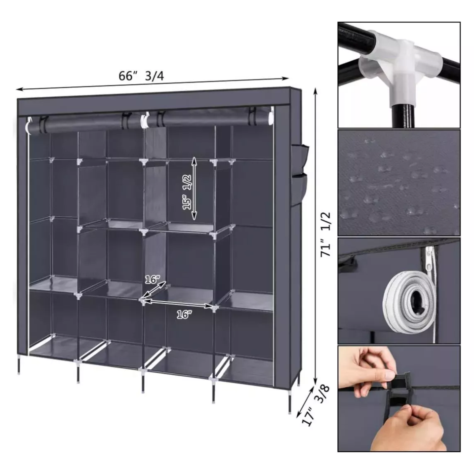 Closet Ropero 4 Modulos Armario Armable