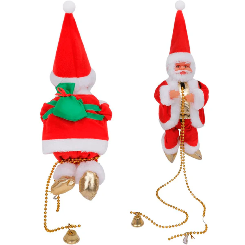 Papa Noel Escalador Cuerda Sube Y Baja