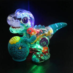 Dinosaurio Transparente Musical Luces J