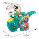 Dinosaurio Transparente Musical Luces J