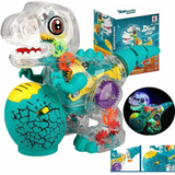 Dinosaurio Transparente Musical Luces J