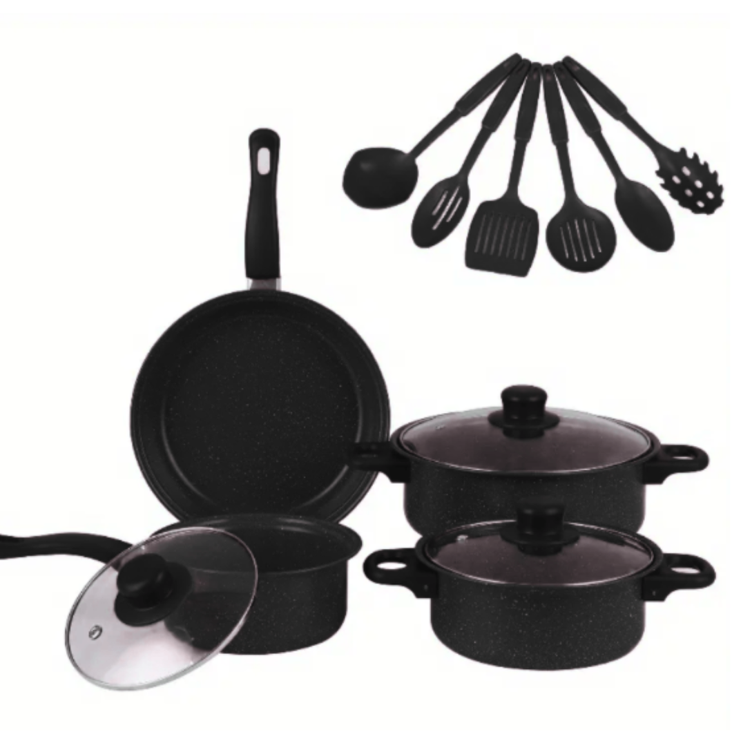 Juego De Ollas Con Cucharas 13 Piezas