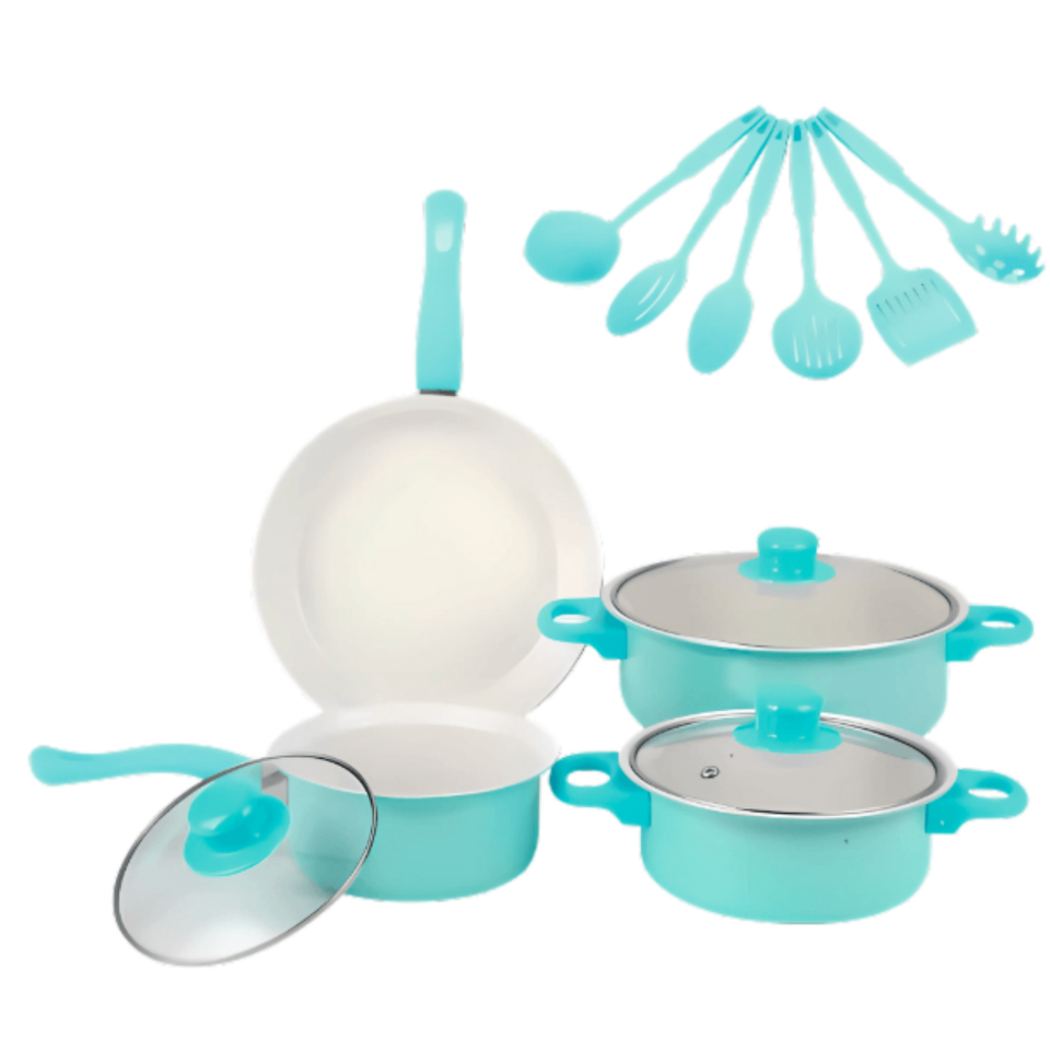 Juego De Ollas Con Cucharas 13 Piezas