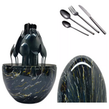 Juego Cubiertos De 24 Piezas Base Huevo