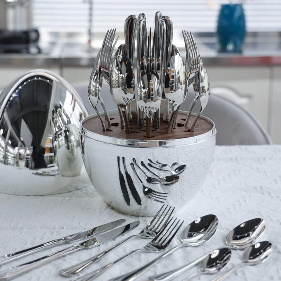 Juego Cubiertos De 24 Piezas Base Huevo