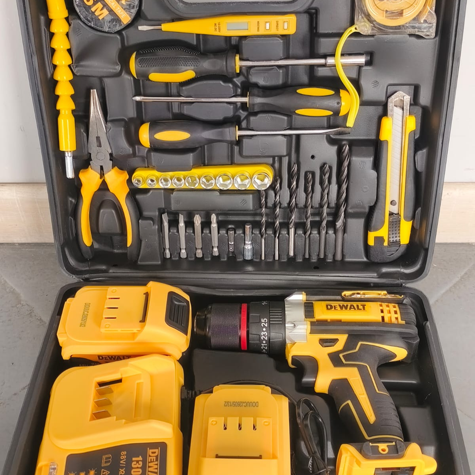 Taladro inalámbrico 88V Max con kit completo de herramientas