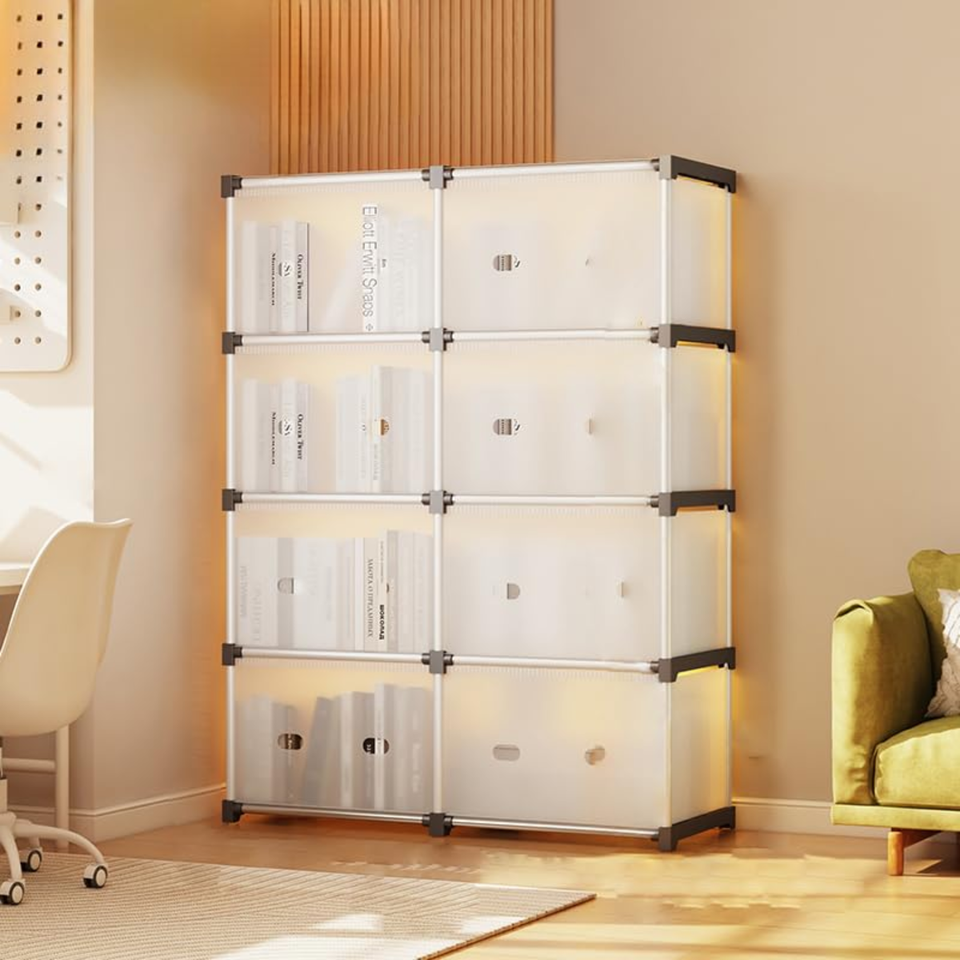 Organizador de 8 cubos con puertas