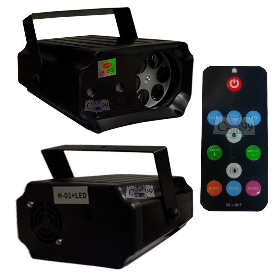 Láser de muñecos de navidad con control remoto