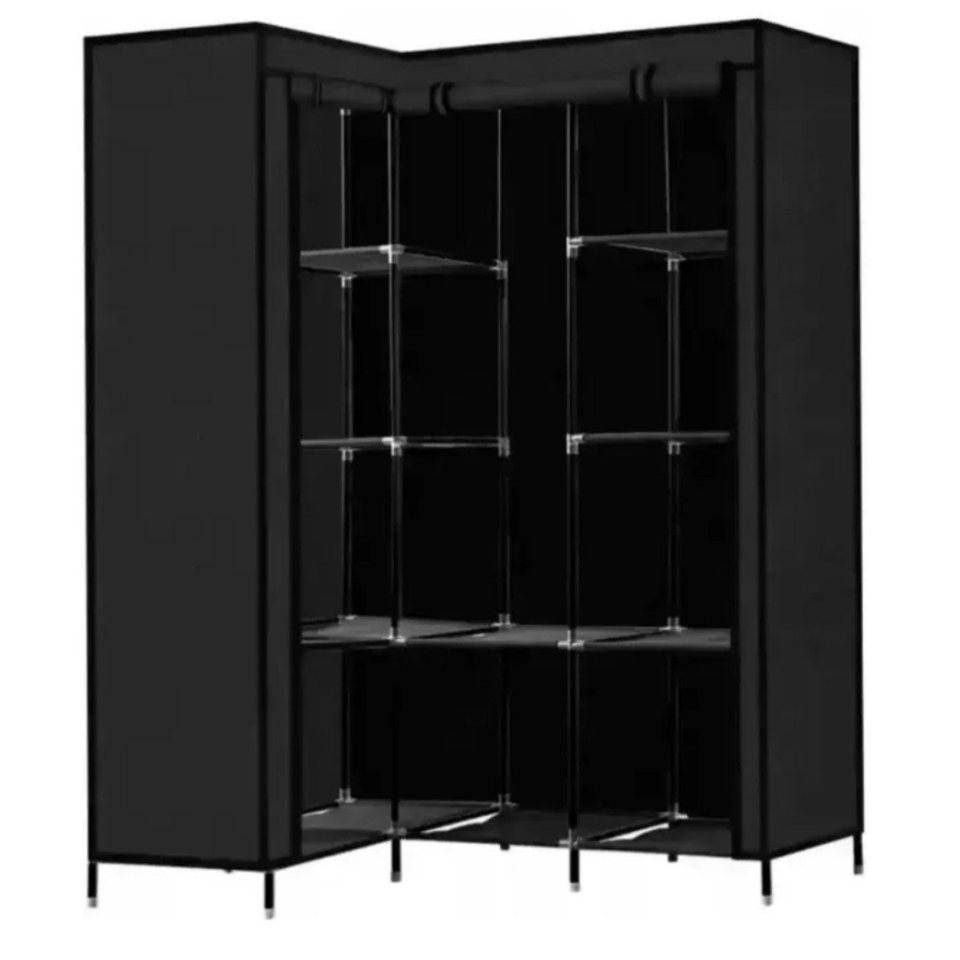 Closet armario ropero de tela plegable en L