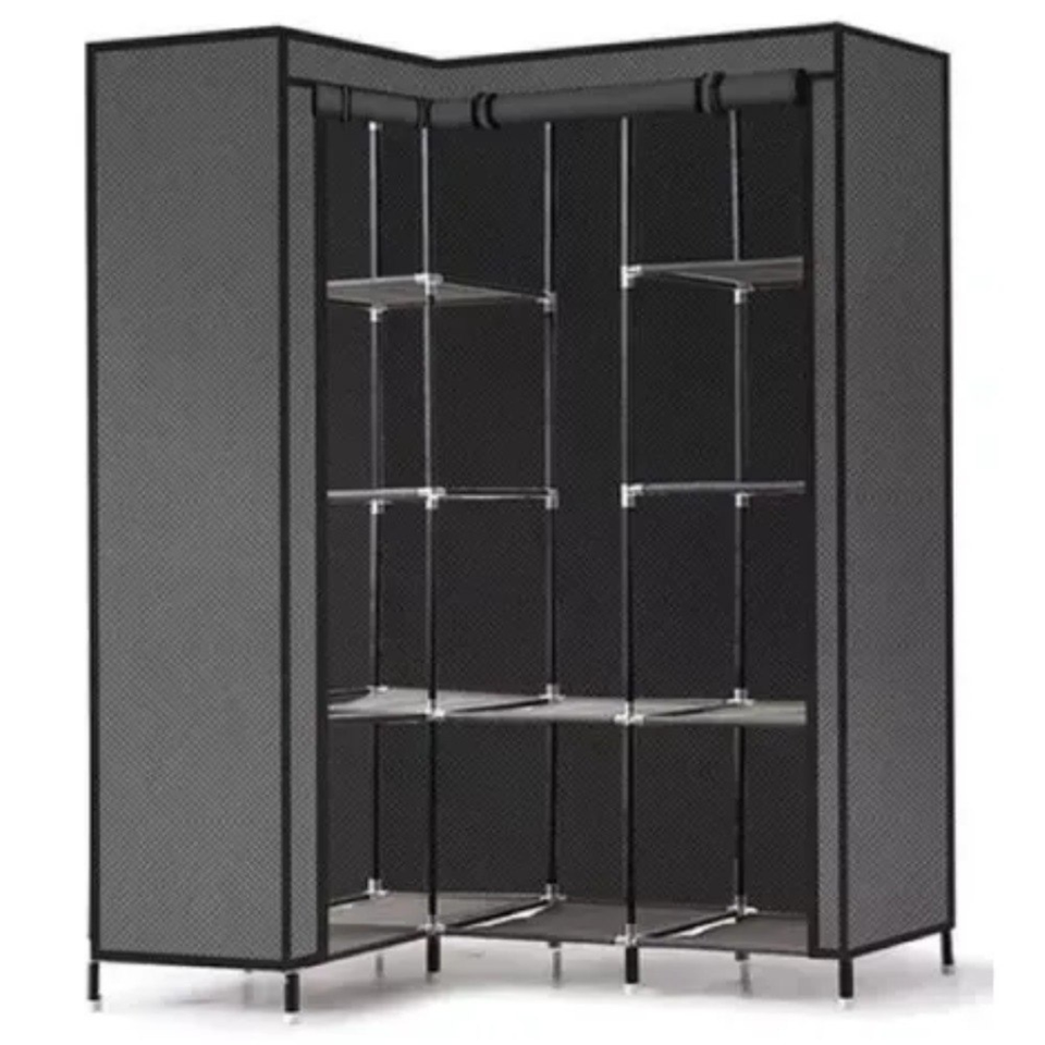 Closet armario ropero de tela plegable en L