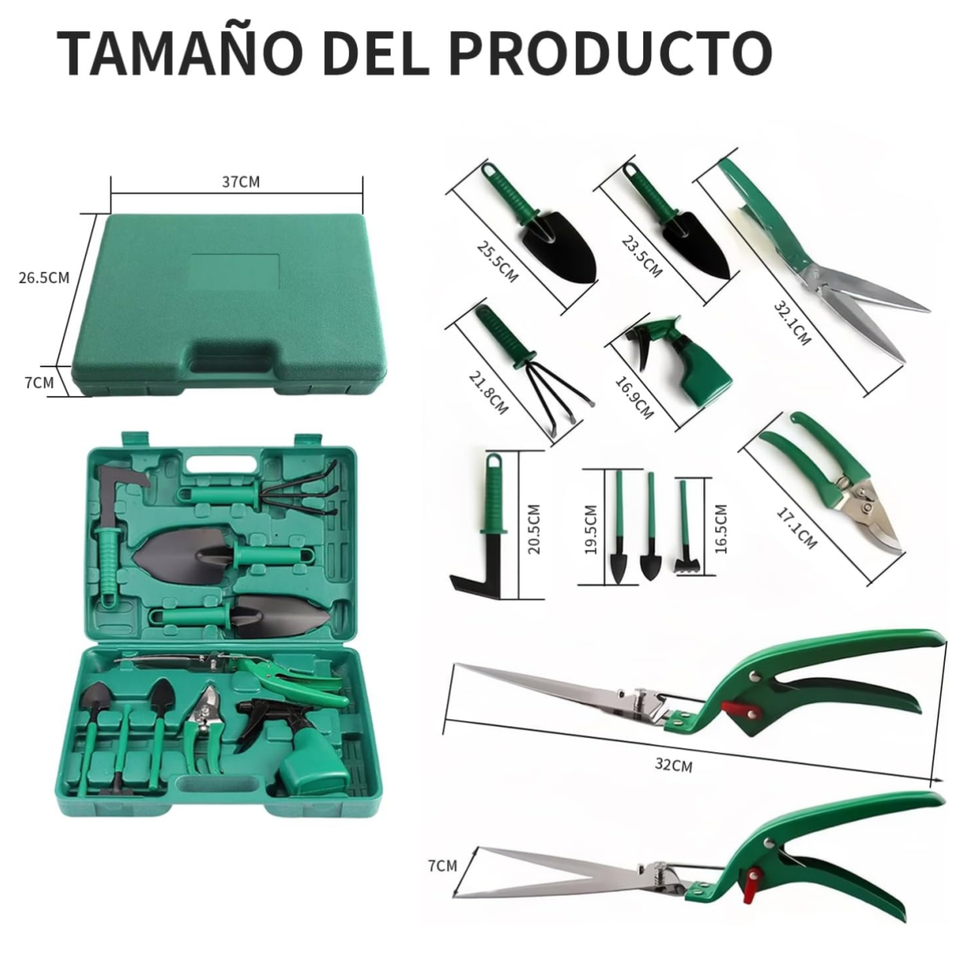 Herramienta de mano para jardín - Set de 10 piezas