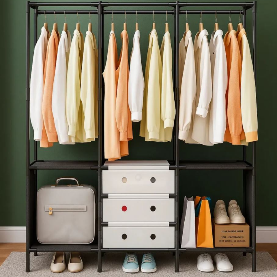 Closet de lujo 3 cuerpos con tapa acrílico