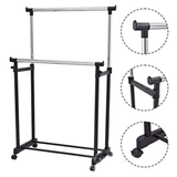 Perchero estante organizador ropa dual