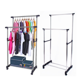 Perchero estante organizador ropa dual