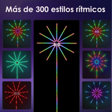 Cinta RGB fuego artificial con control