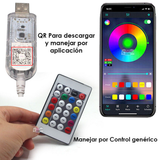 Cinta RGB fuego artificial con control