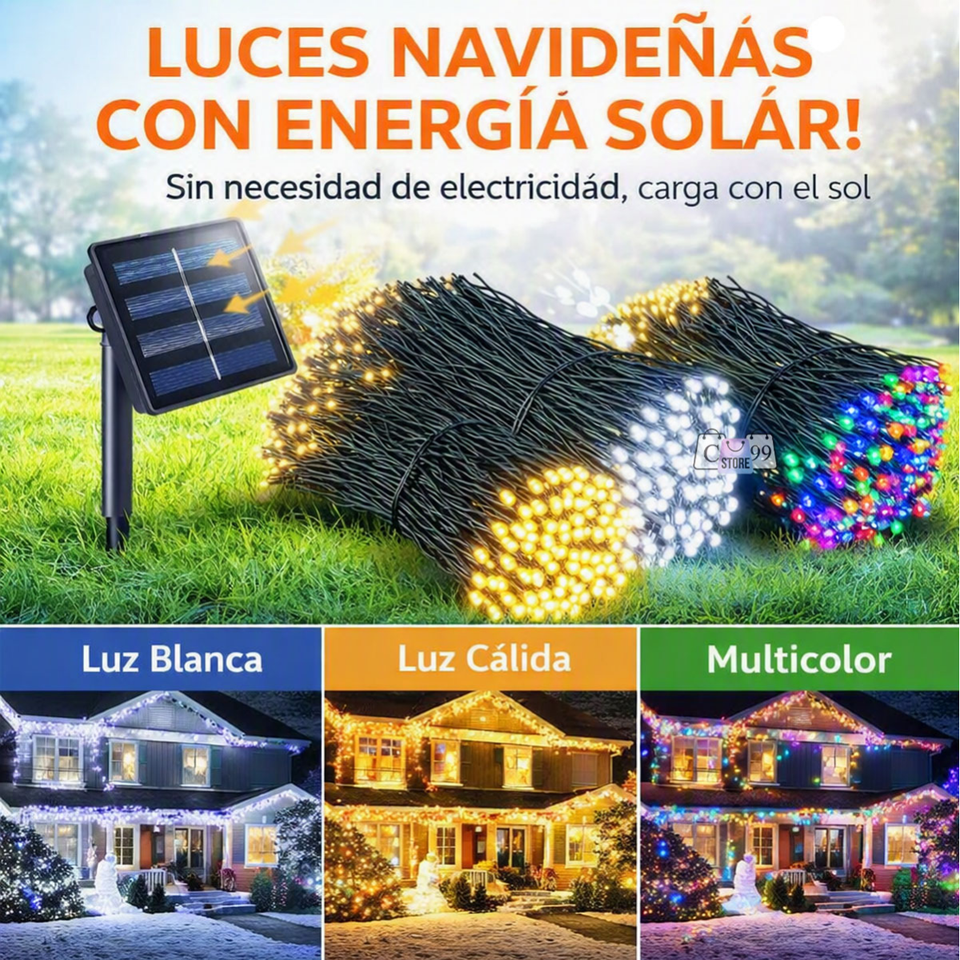 Luces lineales solares 200 led