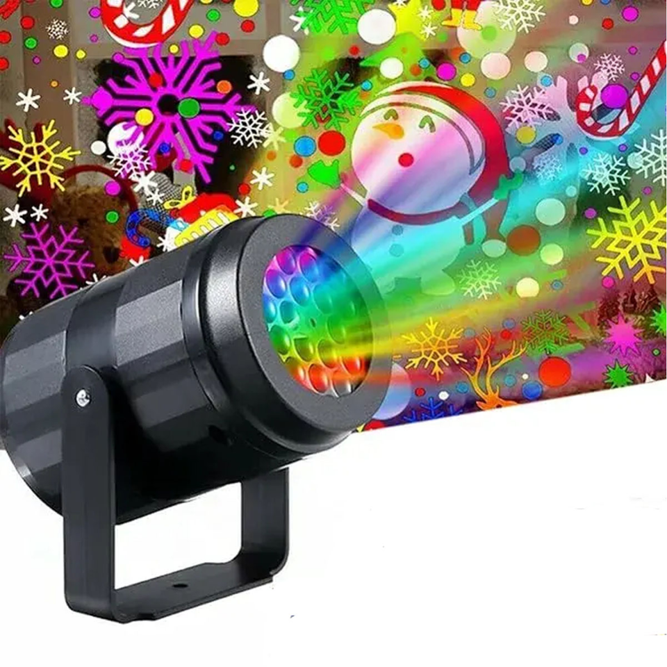 Proyector láser navideño 360°