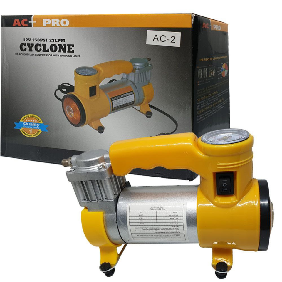 Compresor de Aire 12V con Linterna