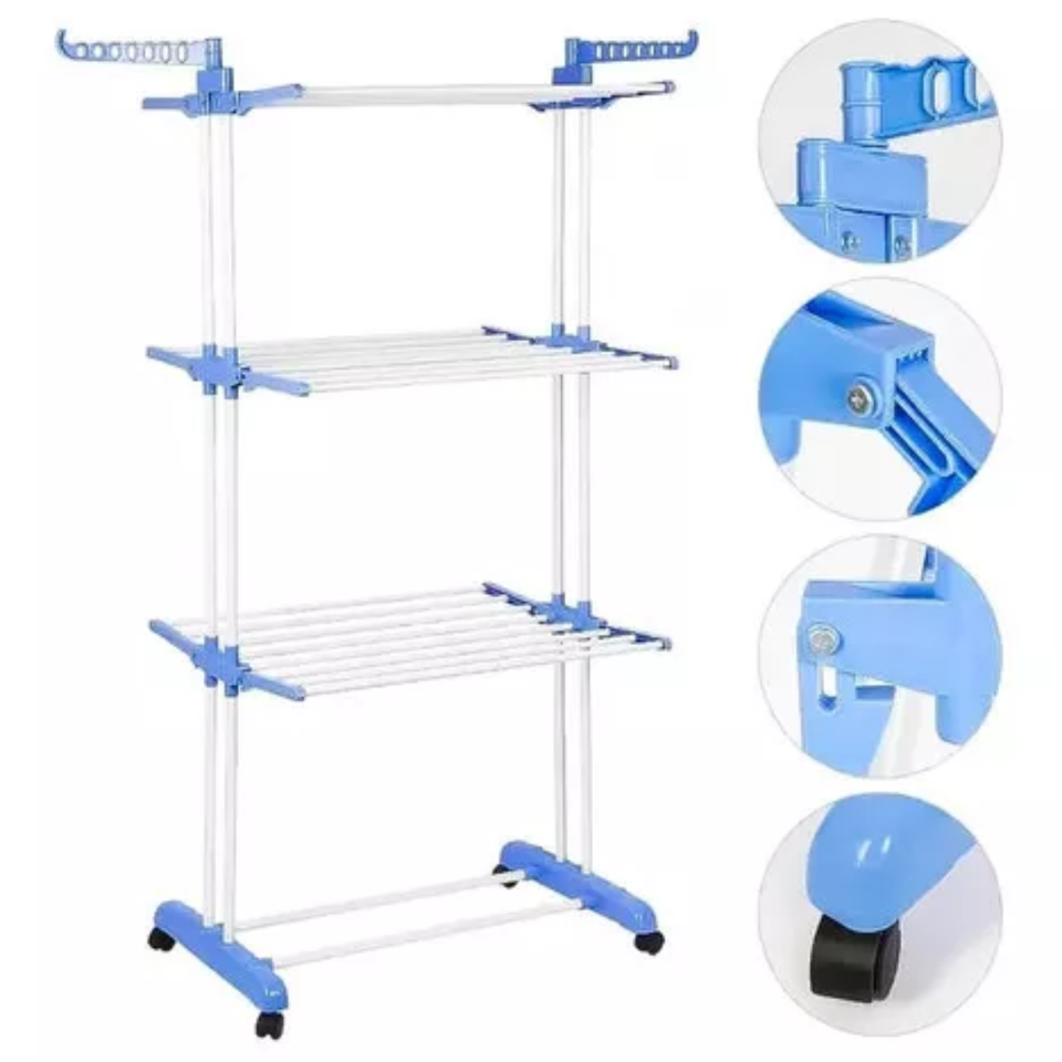 Tendedero de Ropa Plegable 3 Niveles