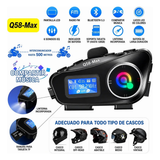Combo X2 Intercomunicadores para Casco Q58-MAX con Pantalla LCD y Bluetooth