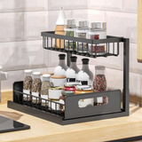 Organizador de Cocina Deslizable de 2 Niveles